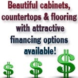 Beautiful cabinets, countertops & flooring with attractive financing options available!