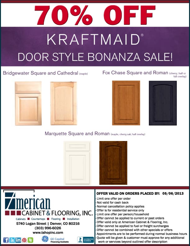 Kraftmaid Door Style Bonanza Sale | 70% OFF Select Door Styles