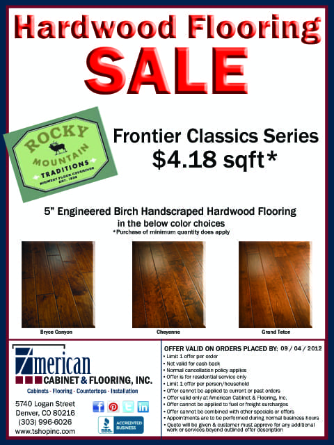 Rocky Mountain Traditions Frontier Classics Series Hardwood Flooring - ON SALE! - 