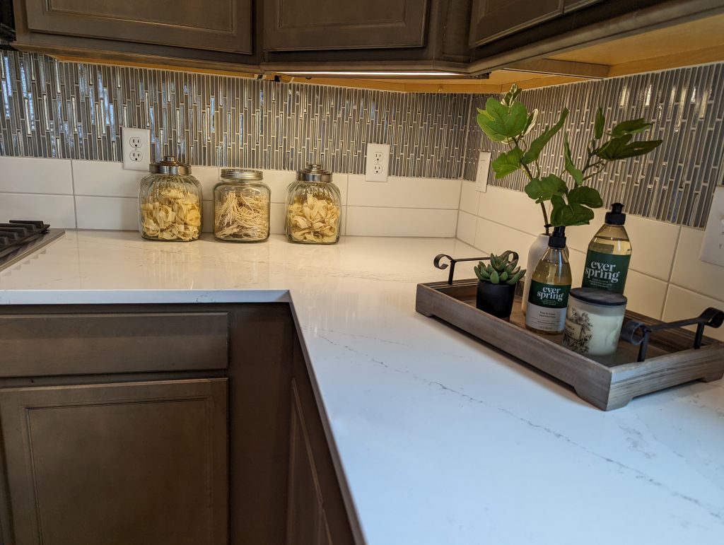 Silestone ethereal haze  quartz countertops kitchen