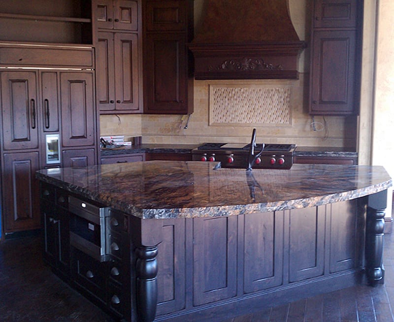 Dark Granite Kitchen Counter